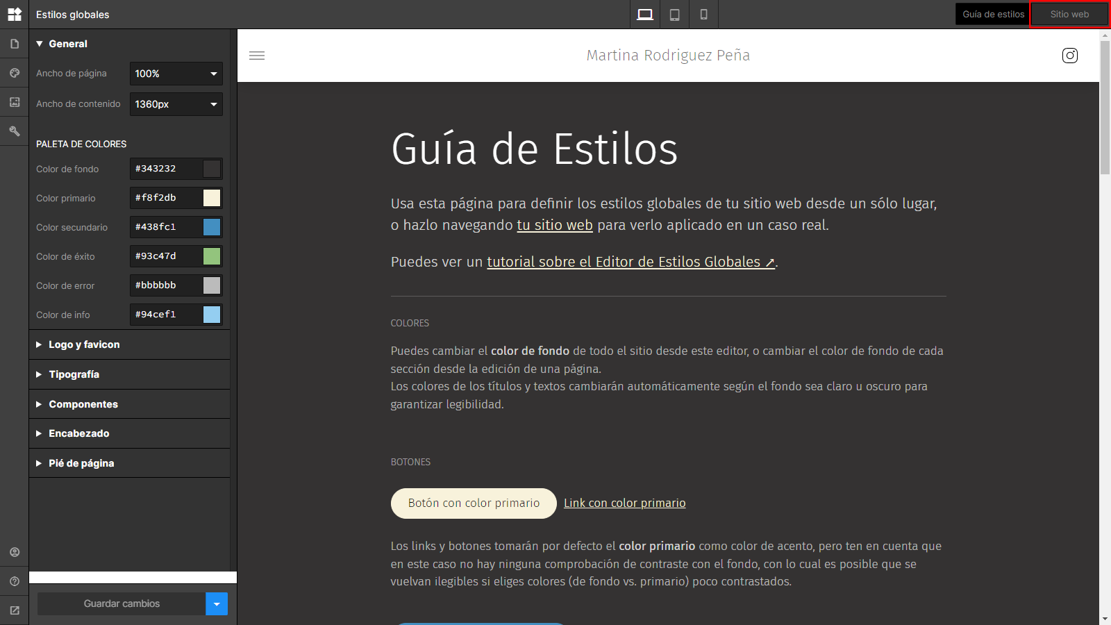 Sitio Web